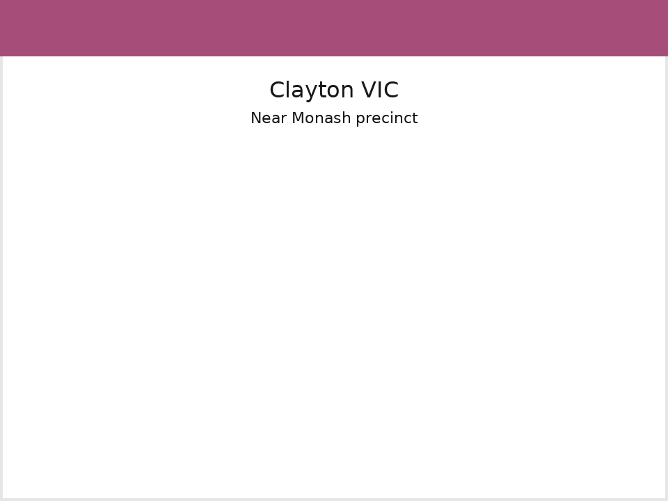 Map and area near Clayton VIC