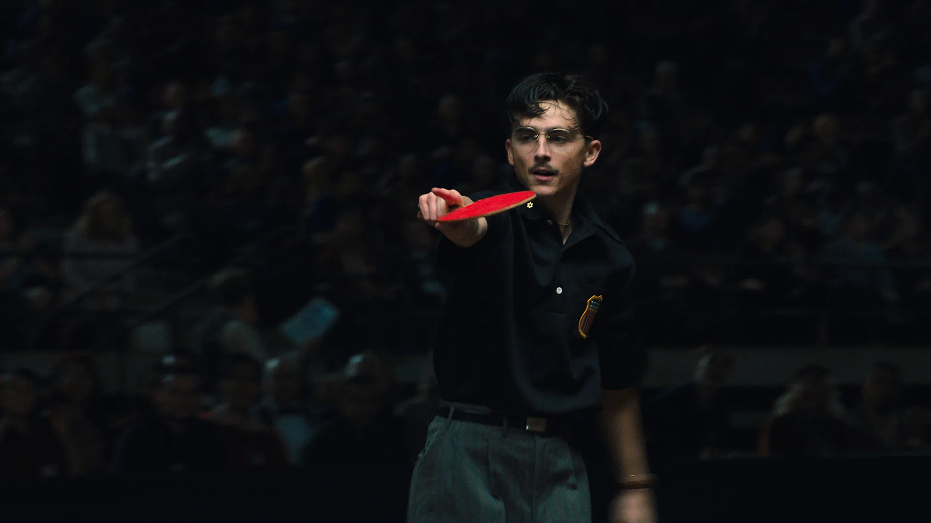 Scene from Marty Supreme film
